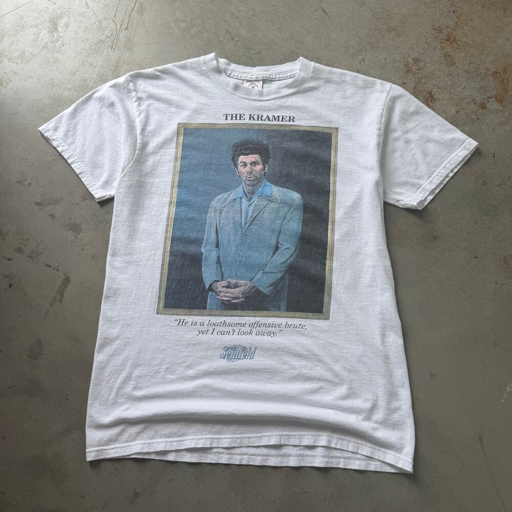 Vintage 90’s Seinfeld The Kramer Portrait TV Show Promo Retro T-shirt Size M